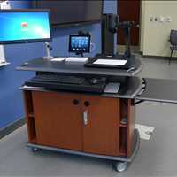 Mobile Ergonomic Furniture For The Office Call SMARTdesks at 800-770-7042