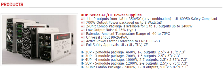 Custom Power Supplies US Made AC - DC Multiple output 