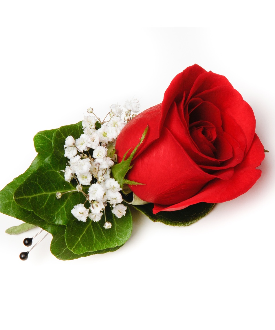 Red Rose Boutonniere Atlanta Florist Carithers Flowers