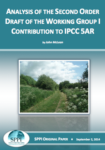 Analysis of the Second Order Draft of the Working I Contribution to IPCC 5AR