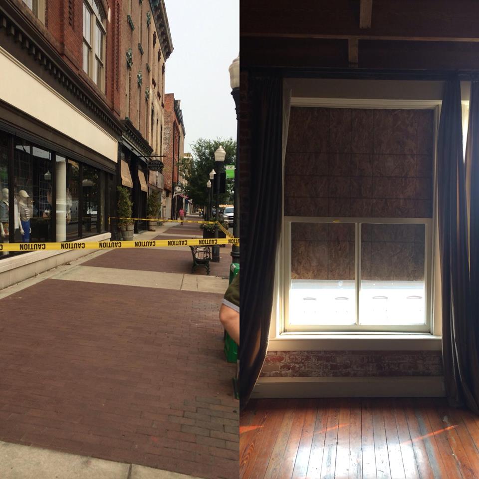 Commercial Structural Repair Job Removing Rotten Window Sash Savannah Ga