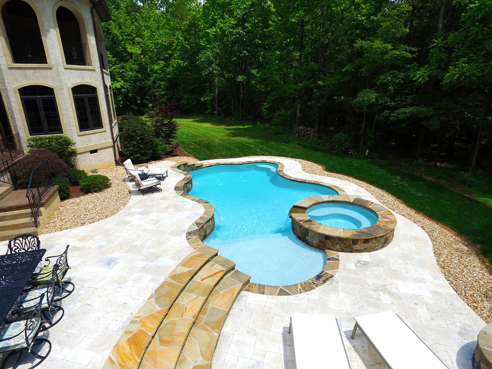 Troutman NC Custom Inground Luxury Concrete Swimming Pools By CPC Pools Call - 704-799-5236
