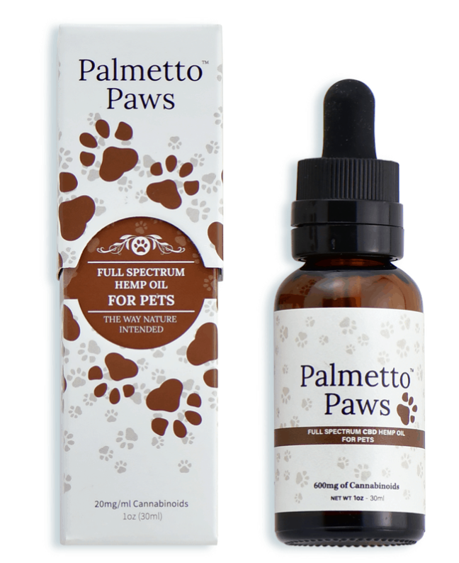 Palmetto Paws Full Spectrum Hemp Oil For Pets 843-331-1246