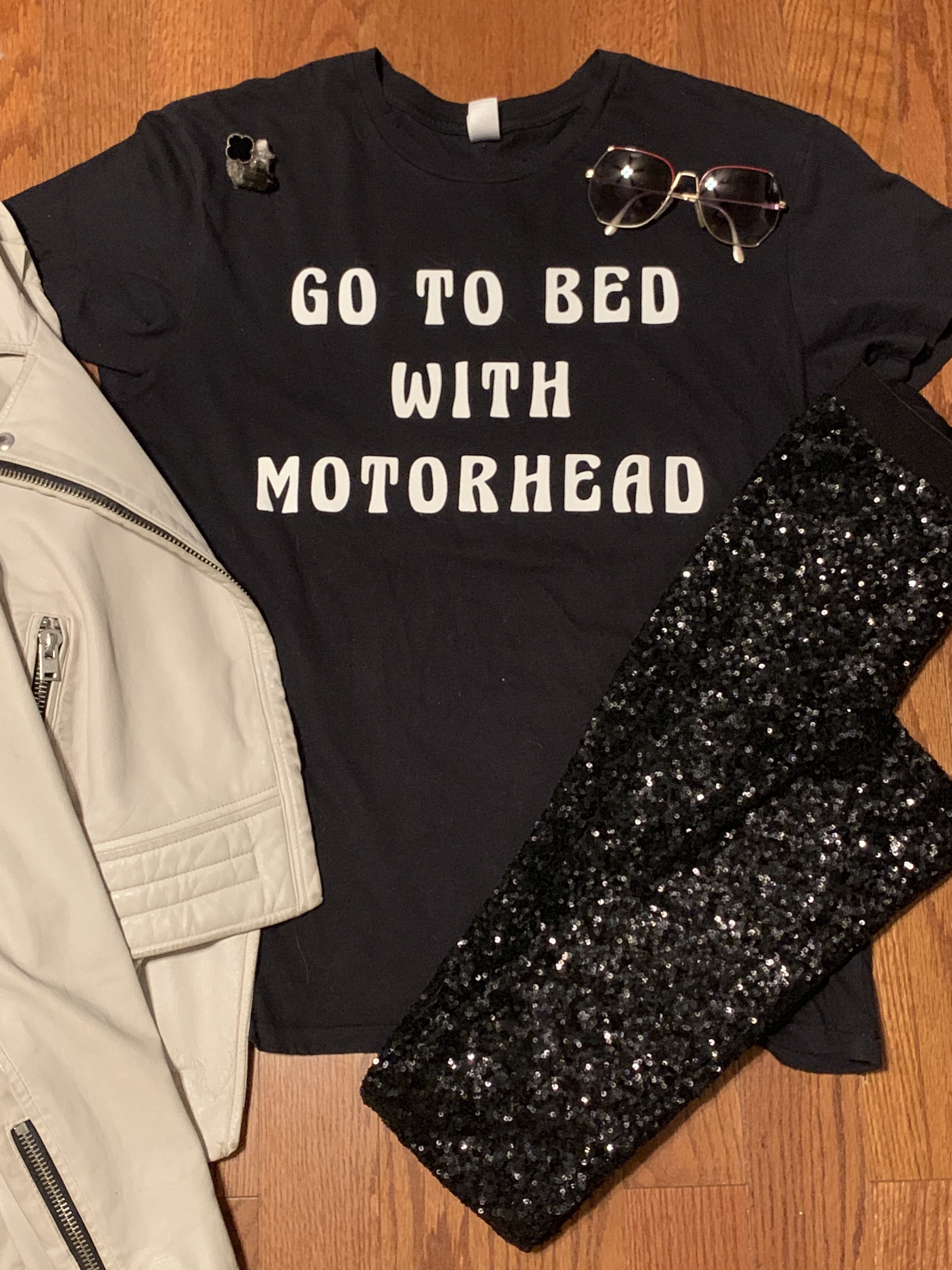 GO TO BED WITH MOTORHEAD VINTAGE INSPIRED TEE 