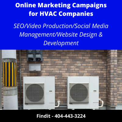 Findit Offers Customized Online Marketing Campaigns for HVAC Technicians 404-443-3224
