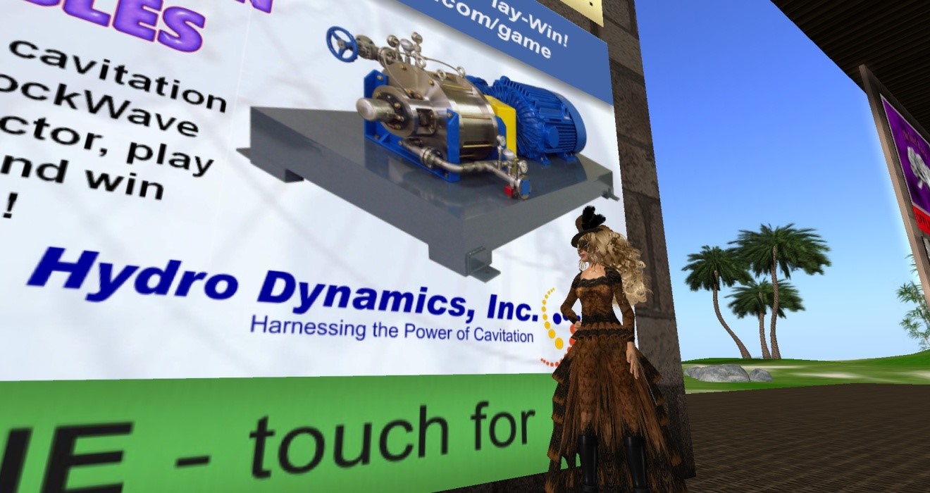 Hydro Dynamics, Inc Advertises its SPR in Second Life