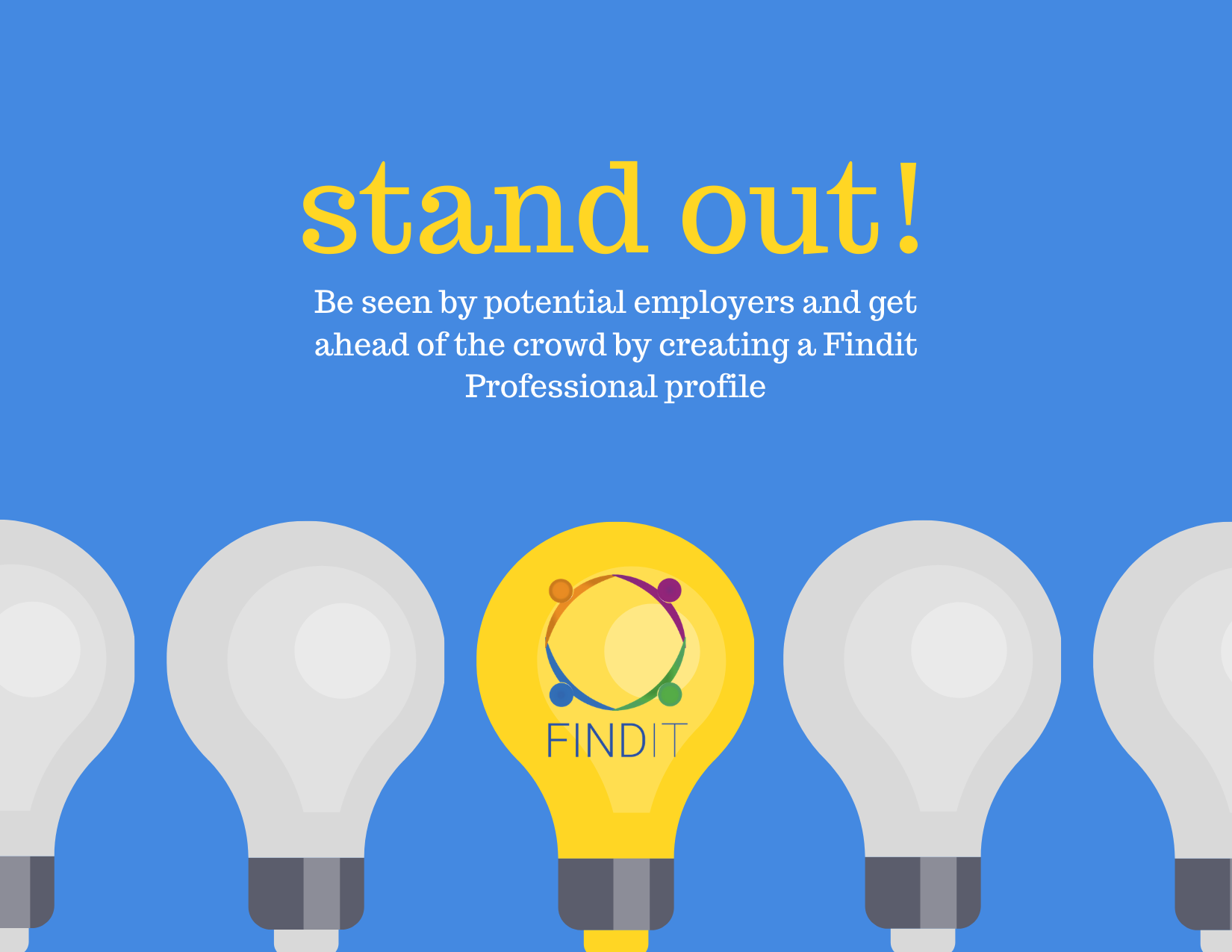 stand out with findit professional, lightbulb 
