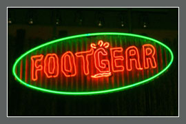 Exposed Neon Sign - Footgear