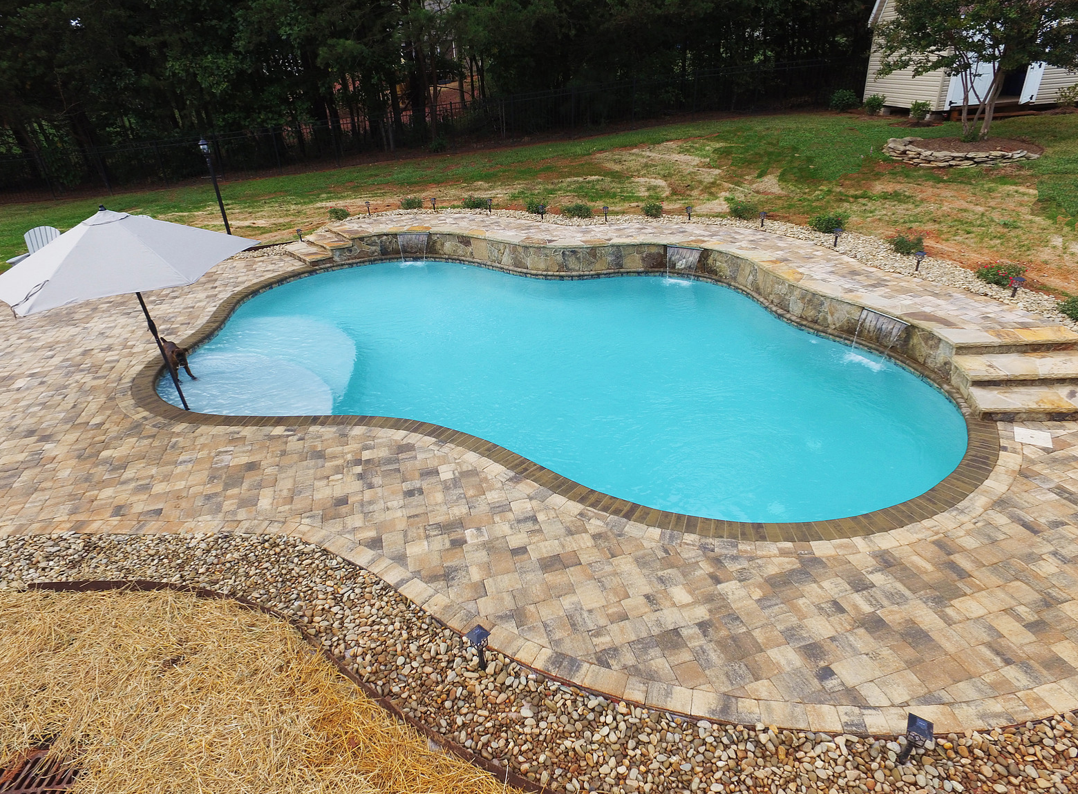 Sherrills Ford NC - Custom Inground Concrete Swimming Pool - Carolina Pool Consultants 704-799-5236