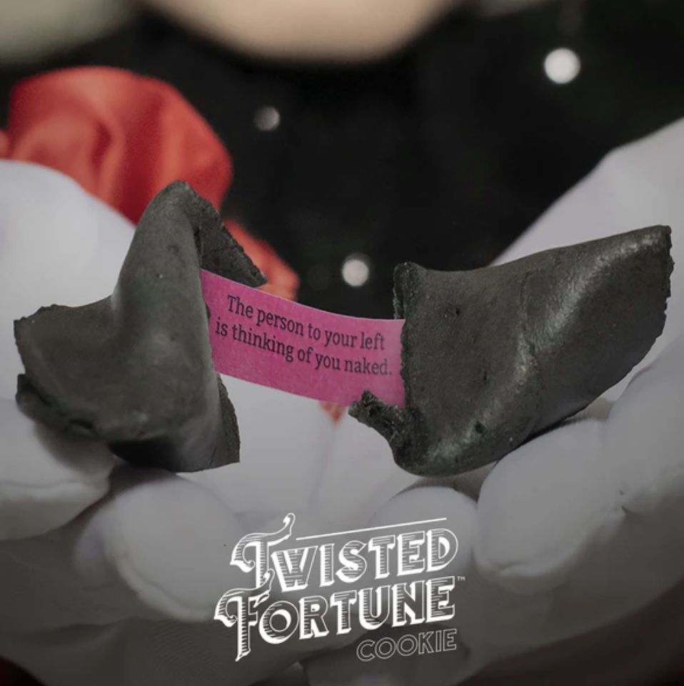 Twisted Wares Funny Black Offensive Fortune Cookies 214-491-4911