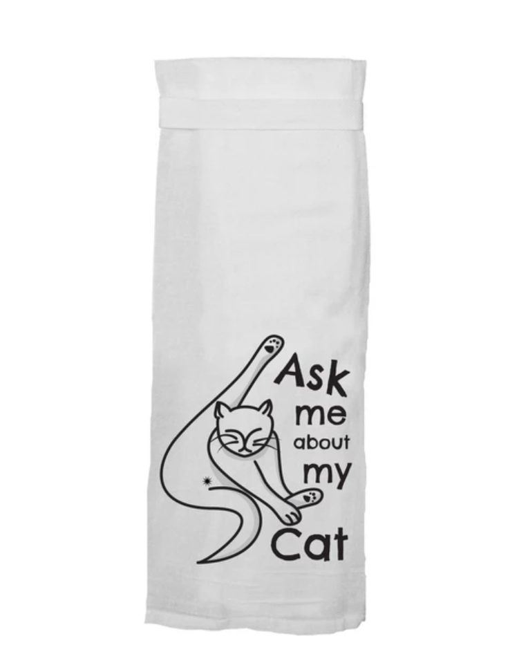 Funny Cat Novelty Kitchen Towels For Sale By Twisted Wares 214-491-4911