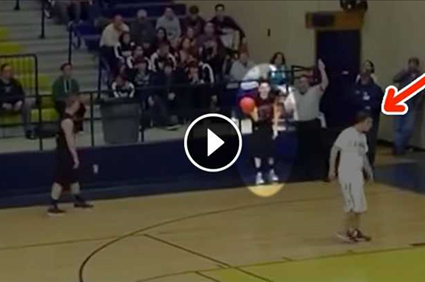 Basketball Player Yells at Opponent, then what he Does Makes the Crowd ERUPT