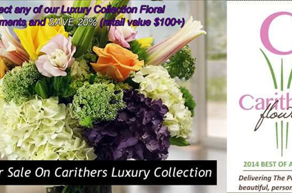 Carithers Flowers: Voted Best Florist Atlanta, unique flower arrangements, Roses, Orchids with same-day flower delivery