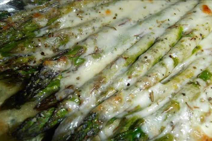 Cheesy Baked Asparagus