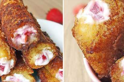 Strawberry French Toast Roll Ups - Sugar Apron