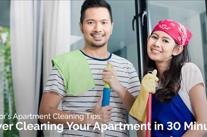 Apartment Cleaning Tips: Power Cleaning Your Apartment in 30 Minutes