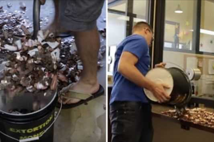 Disgruntled Texas Man Pays Speeding Ticket With 22,000 Pennies