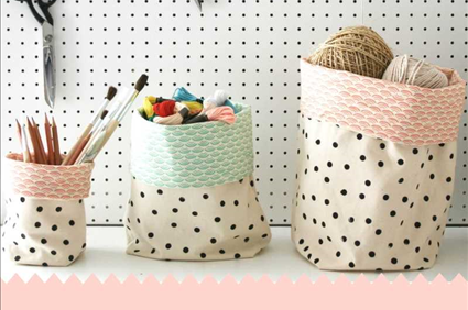 Fabric buckets tutorial