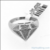 Diamond Shape 18cttw Real Diamond Ring
