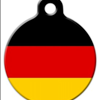 National Flag of Germany Pet ID Tag
