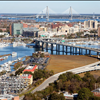 Charleston SC Harbor and Ravenel Bridge
