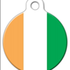 Côte d'Ivoire Flag Pet ID Tag