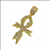 Ankh Cross Diamond Bling Pendant