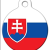 Slovakia Official Flag Pet ID Tag