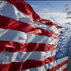 American Flag Skydive With Streamers