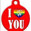 I Love You Lesbian Pet Tag