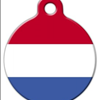 Flag of the Netherlands Pet Name Tag