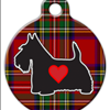 Tartan Scottie Dog ID Tag