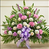 Heartfelt Sympathy Basket in Purple