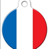 National Flag of France Pet ID Tags