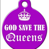 God Save the Queens Custom Pet ID 