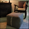 DIY pouf for baby boy's nursery 