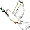 The Dove of Peace carrying the olive branch of World Peace to every man, woman and child on Earth