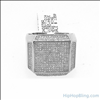 XXL Box 1.02 Carat Diamond Mens Hip Hop Ring