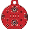 Wild West Lupine Pattern Dog ID Tag