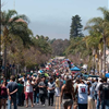 Crowded Street of Classics on the Coast