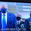 Trump wearing a mask