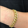 Baguette bracelets make a perfect gift for the holidays - get yours from Hip Hop Bling