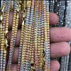 Gold three tone diamond cut chains, 10K majesty of ice - Hip Hop Bling