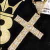 Iced out crosses, 10K solid gold. All you need to shine