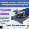 Cavitation Bubbles Hydro Dynamics