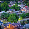 Aerial View of Historic Downtown Charleston SC