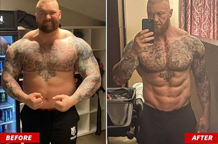 'The Mountain' Shows Off Insane Body Transformation Ahead Of Boxing Match