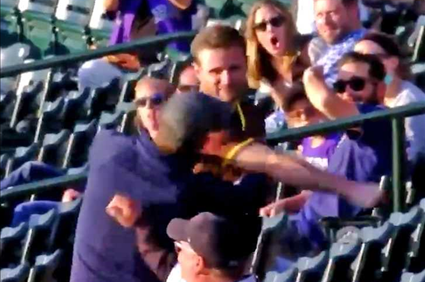 Padres Fan Knocks Out Rockies Supporter With Violent Punch Caught On Video