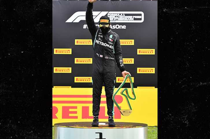 F1's Lewis Hamilton Raises Fist On Podium After Win, 'Commit To Push For Equality'