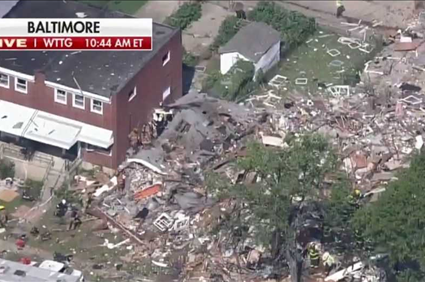 Baltimore gas explosion levels homes; 1 woman killed, 6 injured